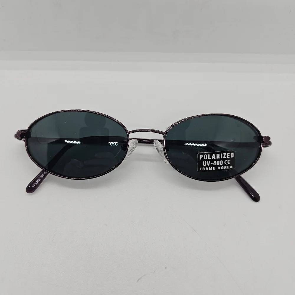 NEW Frame Korea purple wire rimmed glasses with magnetic sunglasses FOR FRAMES